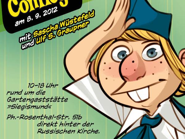 Live in Leipzig: Das Plakat der UPgrade-Macher für ihren Comicgarten-Auftritt.