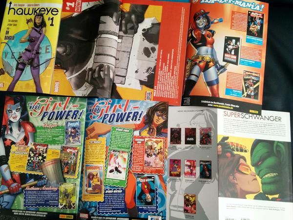 Frauen- und Girlpower in den neuen Werbemitteln von Panini Deutschland und Marvel USA.