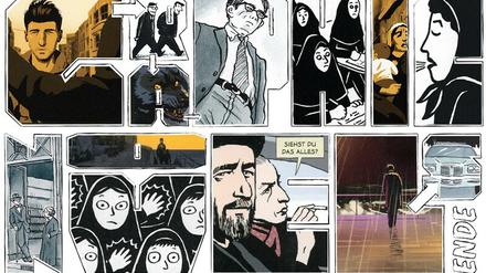 Comics für Anspruchsvolle: Mit dieser Collage aus Bildern der ausgewählten Titel wirbt die Süddeutsche Zeitung für die Edition.