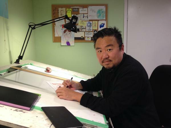 Comiczeichner Michael Cho in seinem Atelier in Toronto.