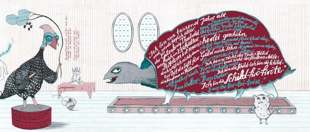 Wunderkammer: Eines der 15 Plakate, auf denen die Spring-Zeichnerinnen diesmal ihre Geschichten erzählen, hier Nina Pagalies.