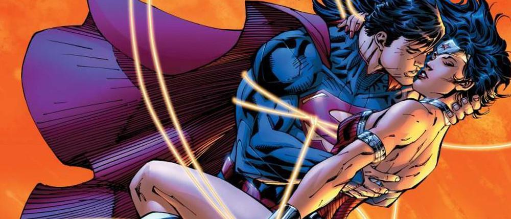 Rollenspiele: Superman und Wonder Woman auf einem "Justice League"-Cover.