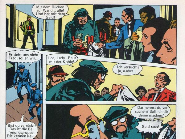 Passend zur Koloration wurde diese Batman-Geschichte im 22.Superband vom Ehapa-Verlag als 'Unschuldig!'betitelt.