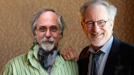Geschäftspartner: Steven Spielberg (rechts) und Art Spiegelman (links) bei einem ihrer Treffen zur Vorbereitung des Filmprojekts.