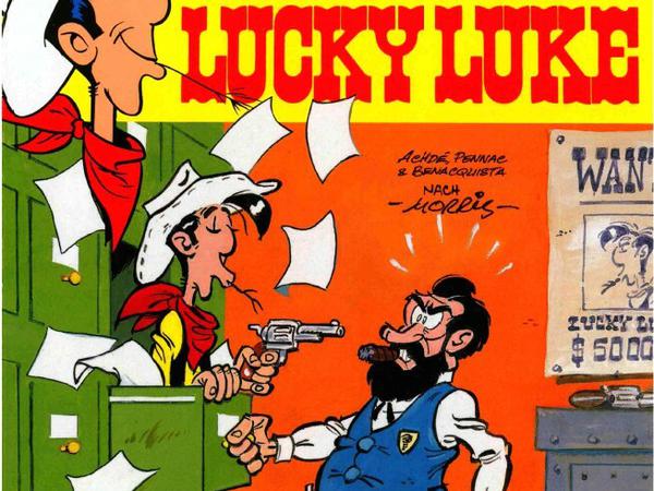Teamwork: Das neue Album „Lucky Luke gegen Pinkerton“ schuf Achdé zusammen mit den Autoren Daniel Pennac und Tonino Benacquista.