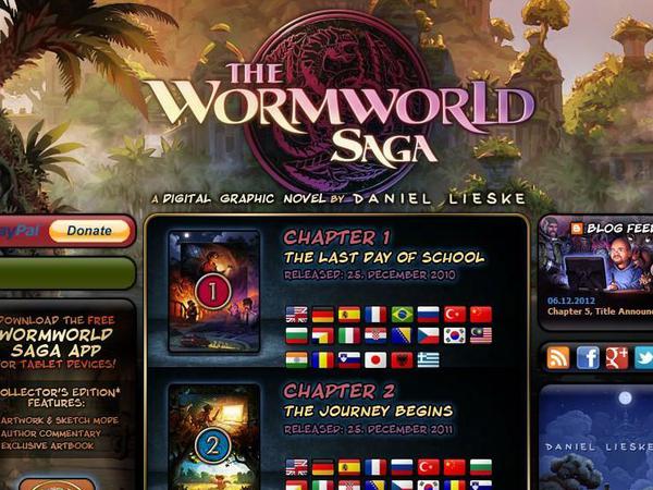 Online wie auch in Buchform gelungen: "Die Wormworld Saga".