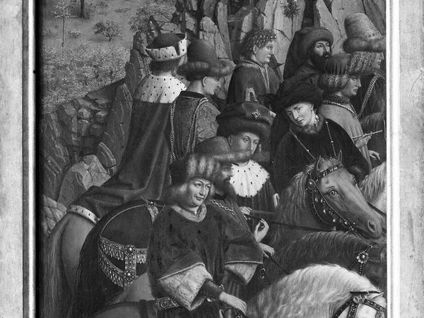 Jan und Hubert van Eyck, Die Gerechten Richter, Flügeltafel des Genter Altars