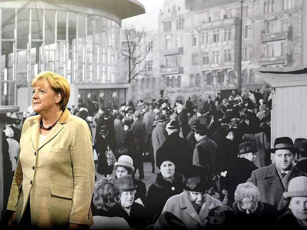Heute Frontfrau, früher Mitläuferin. Wie Angela Merkel, hier 2011 bei der Eröffnung einer Ausstellung zur deutsch-deutschen Teilung, mit der eigenen DDR-Vergangenheit umgeht, passt nicht jedem.