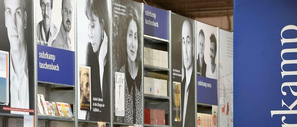 Der Suhrkamp-Stand auf der Frankfurter Buchmesse