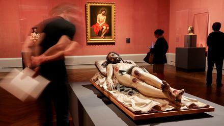Besuchermanget. Die Ausstellung "El Siglo de Oro. Die Ära Velázquez" über das Goldenen Zeitalter der spanischen Kunst in der Gemäldegalerie.
