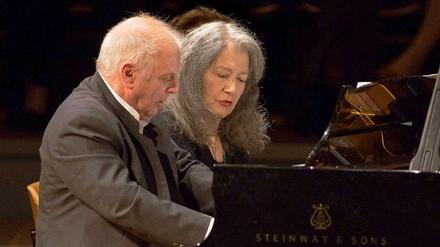 Daniel Barenboim und Martha Argerich am Ostersamstag in der Philharmonie.