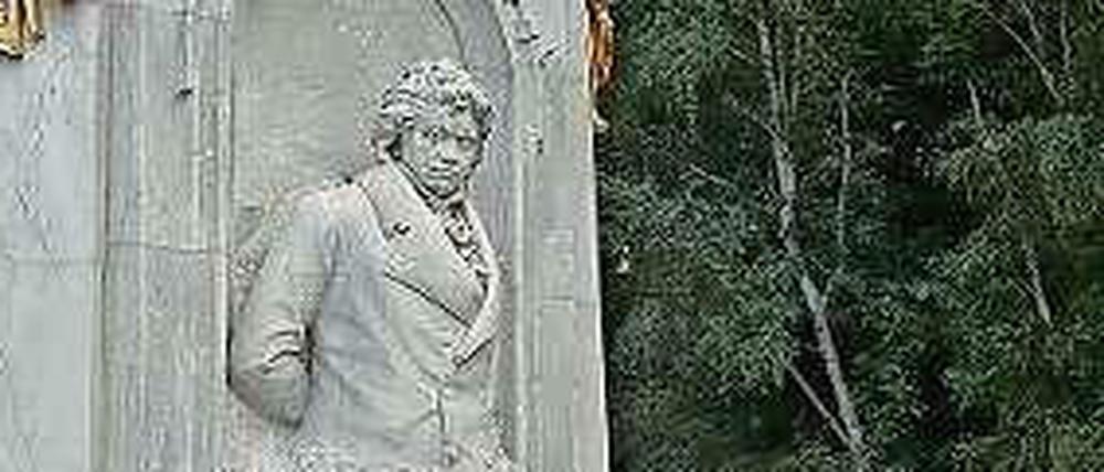 Beethoven, so wie ihn das Musiker-Denkmal im Berliner Tiergarten zeigt