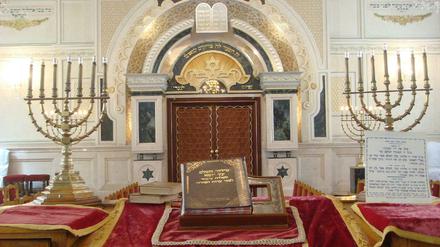 Blick in die Bet-El Synagoge in Casblanca, aufgenommen am 25.07.2007. 