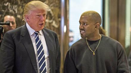 Donald Trump und Kanye West in New York.