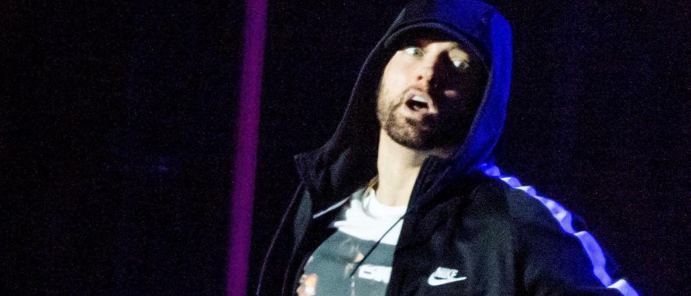 Eminem bei seinem ersten Konzert in Dänemark.