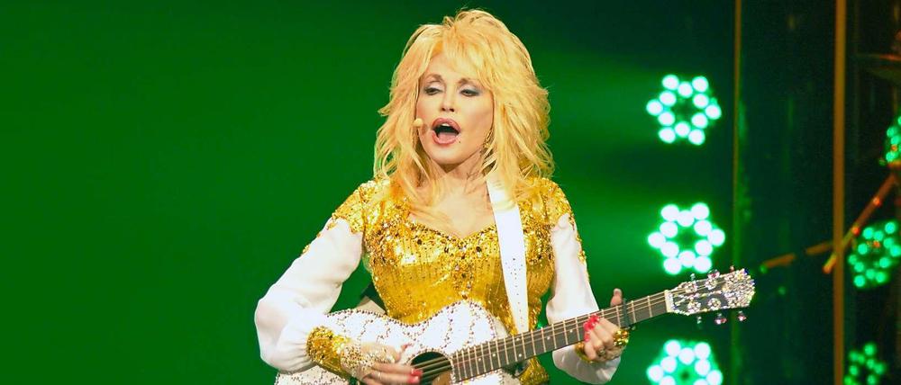 Dolly Parton bei ihrem Konzert in Berlin.