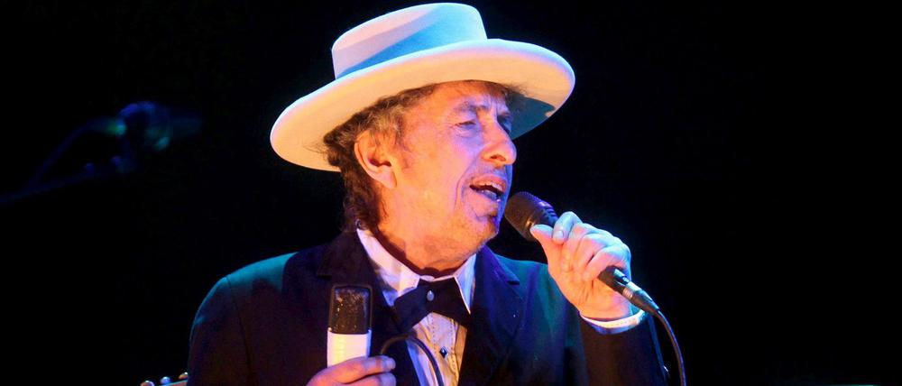 Nobelpreisträger Bob Dylan bei einem Konzert in Spanien.