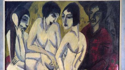 "Das Urteil des Paris" von Ernst Ludwig Kirchner gehörte einst zur Sammlung des 1931 gestorbenen jüdischen Schuhfabrikanten Alfred Hess. 