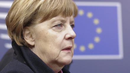 Bundeskanzlerin Angela Merkel in Brüssel.