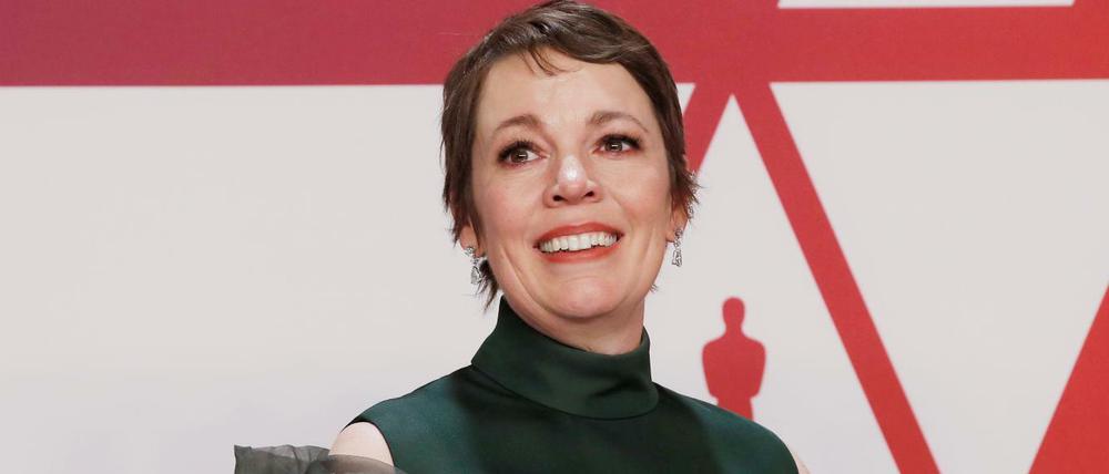 Die britische Schauspielerin Olivia Colman gewann nach dem Oscar am Samstagabend in Berlin auch den Europäischen Filmpreis für ihre Rolle in „The Favourite“.