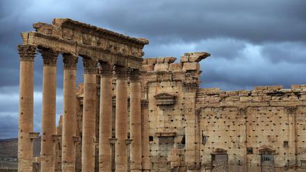 Teile des antiken Baal Tempels in Palmyra.