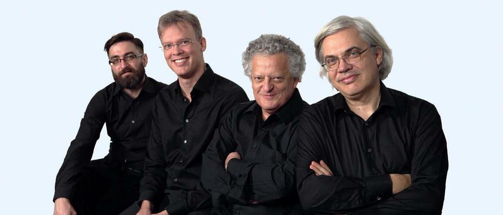 Klarer Klang. Die vier Musiker des Arditti Quartetts.