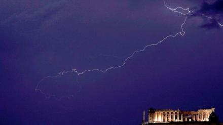 Gewitter über Athen