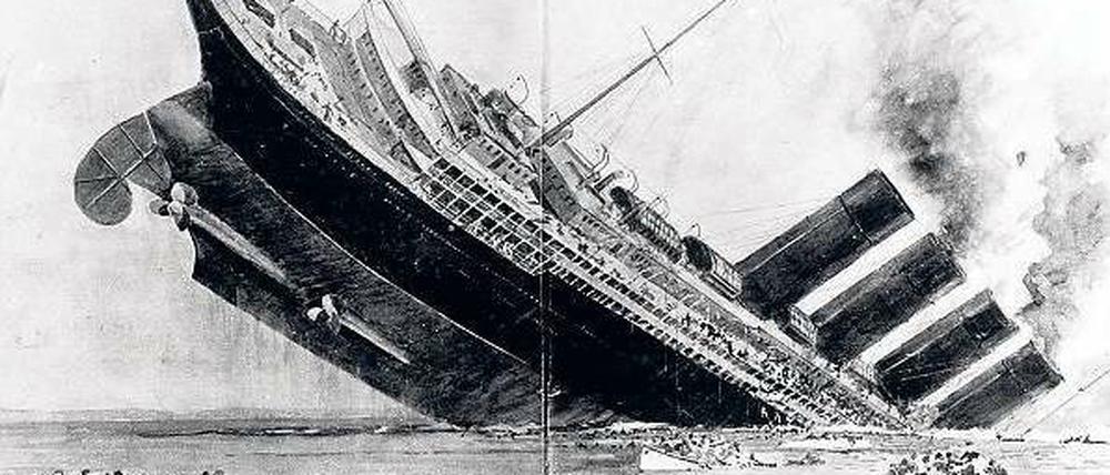 Untergang vor 100 Jahren. Thomas Mann sah in der Lusitania das „freche Symbol der englischen Seeherrschaft“. 