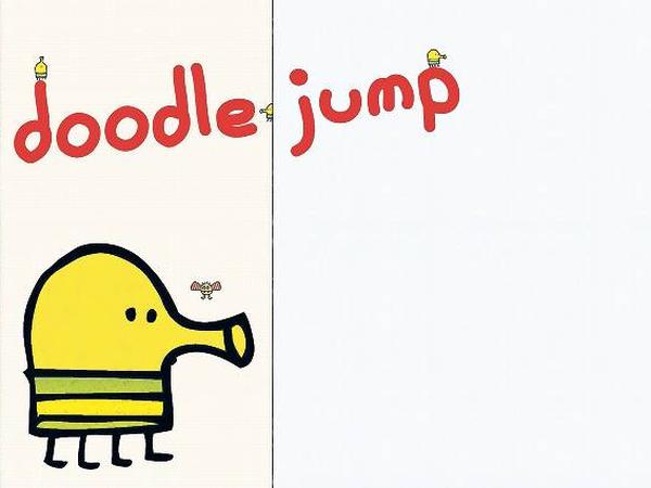  Bei „Doodle Jump“ hopst ein Rüsselvieh immer höher, von Scholle zu Scholle.