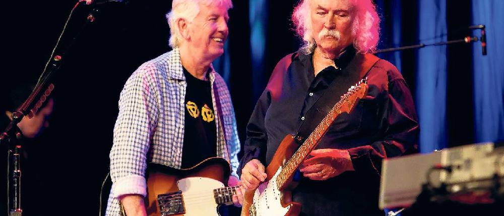 Ewige Hippies. Graham Nash (69) und David Crosby (70).Foto: Davids/Hübner