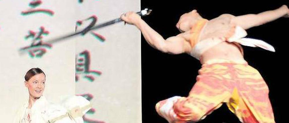 Kalligraphie und Kampfkunst. Die Japan-Hommage „Tezuka“. 