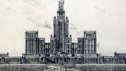 Weltniveau. Boris Iofans Entwurf für die Moskauer Staatliche Universität auf den Leninbergen, 1947.