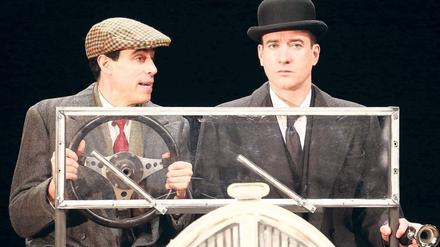 Der Dandy Bernie Wooster und sein Kammerdiener Jeeves sind Wodehouse' bekannteste Figuren. Hier in einer Theaterinszenierung in London. 