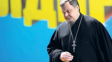 Hüter der Moral. Erzpriester Wsewolod Tschaplin, Vorsitzender der Abteilung der Synode des Moskauer Patriarchats für Beziehungen zwischen Kirche und Gesellschaft, beim 26. Kongress der Liberaldemokratischen Partei Russlands. 