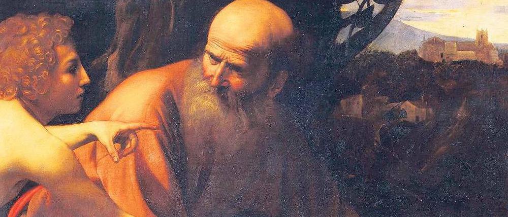 Abraham will seinem Sohn den Kopf abschneiden. Caravaggios „Opferung des Isaak“ von 1601/02.