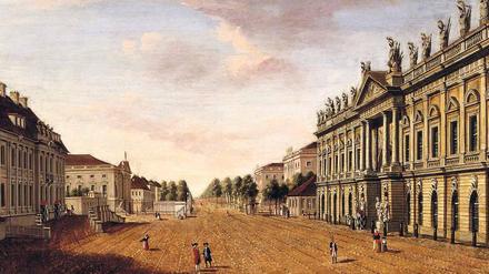 Preußischer Prunk. Das Zeughaus, hier auf einem Gemälde von 1785, ist heute das älteste Gebäude an der Prachtstraße Unter den Linden.