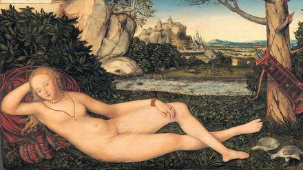 Ruhende Quellnymphe: Das Ölgemälde von Lucas Cranach dem Jüngeren entstand 1550.