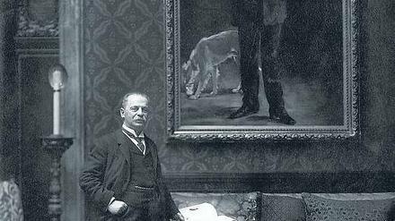 Der Sammler als Hausherr. Eduard Arnhold (1849–1925) im Jahr 1919 vor Edouard Manets Gemälde „Künstler und Hund“.