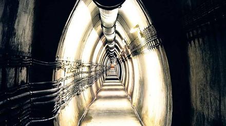 Tunnelkomplex mit 19 Kilometern Wegenetz. Der Atomschutzbunker für die Bundesregierung in Marienthal bei Bonn.