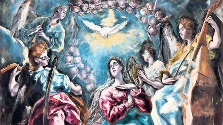 Himmlisches Drama. El Grecos „Immaculata Oballe“ aus dem Jahr 1613 zeigt Mariä Empfängnis. 