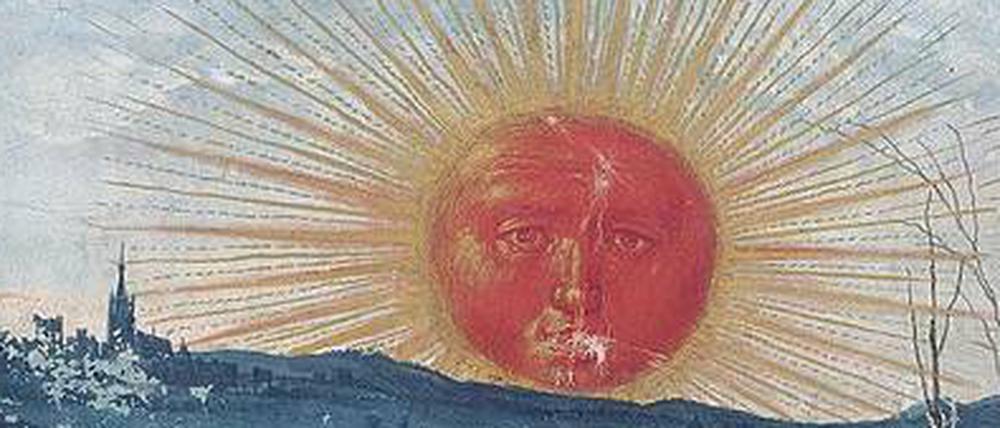 "Rote Sonne", Buchmalerei von Jörg Breu dem Älteren (1531/32).