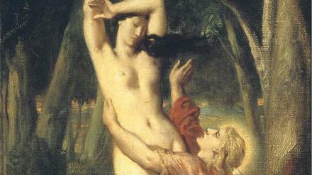 Me Too. Daphne wird von Apoll verfolgt und verwandelt sich in einen Lorbeerbaum: Gemälde von Theodore Chasseriau (1846). 