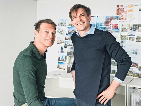 Aus dem Westen was Neues. Gerhard Wittfeld (links) und Kilian Kada haben ihr Architekturbüro 1999 in Aachen gegründet.
