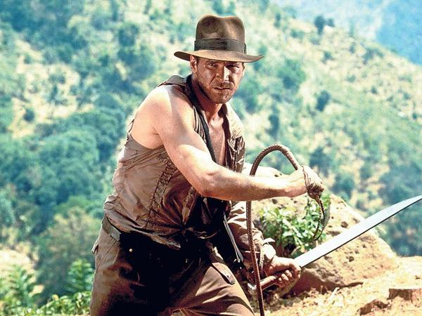 Lederhut, Peitsche: Der Archäologe Indiana Jones war Fords zweite ikonische Rolle.