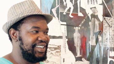 Mindmapping. Moshekwa Langa präsentiert seine Arbeit. 