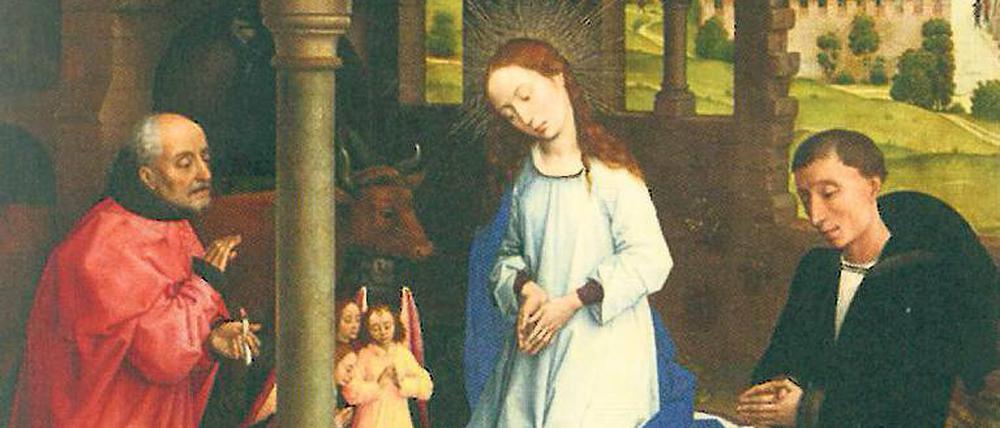 Geburt Christi. Middelburger Altar von Rogier van der Weyden, um 1450. 