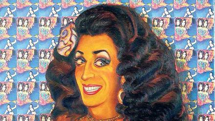 LGBT-Aktivistin. Fatma Souad auf einem Gemälde von Cihangir Gümüetürkmen. 