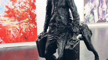 Vierfüßler. Die Galerie Eigen + Art zeigt Neo Rauchs erste Bronze. Foto: R. Pfeil/dapd