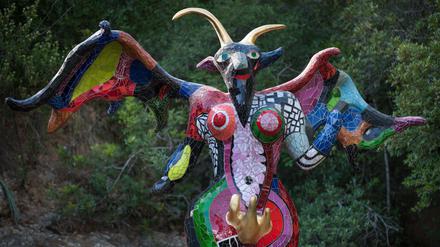 Die Teufel-Skulptur von Niki de Saint Phalle und Jean Tinguely.