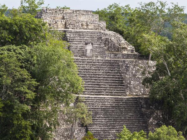 Die Maya-Ruinen in Calakmul. Von ihrer Existenz wussten die Forscher schon seit 1931. Doch erst 1987, nach dem Fund eines Herrschergrabs mit Jademaske, wurde der Ort systematisch erforscht.